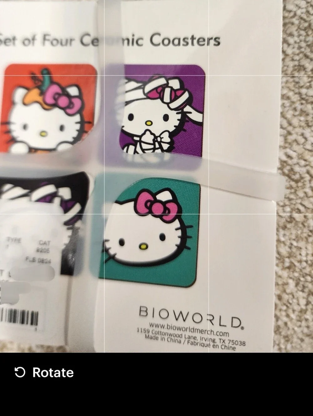 Sanrio Hello Kitty Halloween Coasters - Set Of 4
